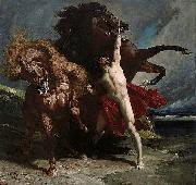 Henri Regnault Automedon with the Horses of Achilles France oil painting artist